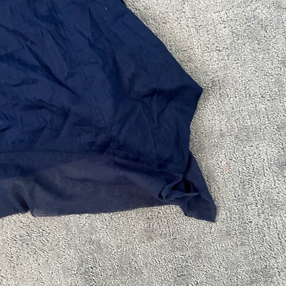 For Cynthia Navy Linen Blend MIDI Peasant Dress - Picture 2 of 5